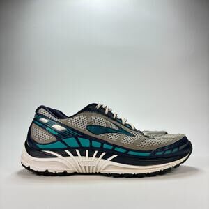 Brooks Dyad 8 Gray Blue White Lace Up Running Shoes Sneakers Women’s Size 8.5